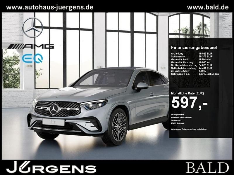 Metalliclack hightechsilber Gebraucht 2025 Mercedes GLC220 AMG Coupé | 63.430 € (Superpreis) - Bild 1/4