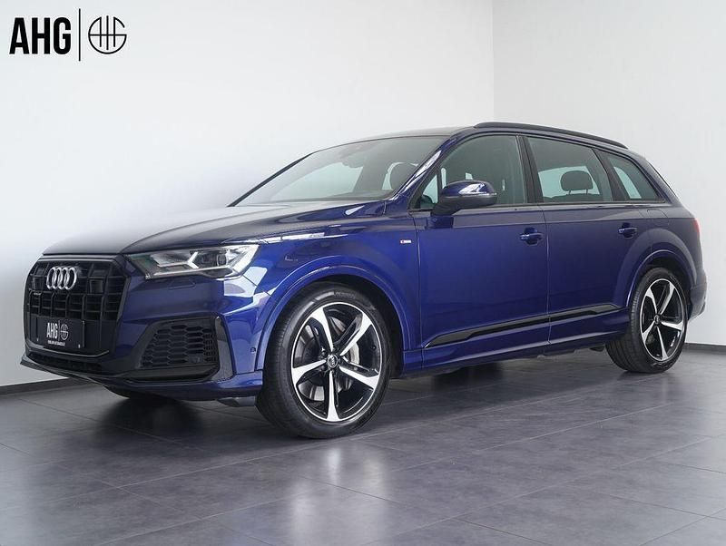 Blau Gebraucht 2021 Audi Q7 S-Line SUV | 42.950 € (Fairer Preis) - Bild 1/4