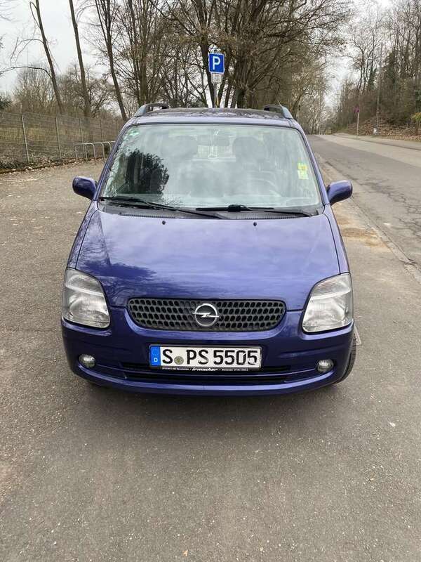 Blau Gebraucht 2001 Opel Agila Comfort Kleinwagen | 1.950 € (Teuer) - Bild 1/4