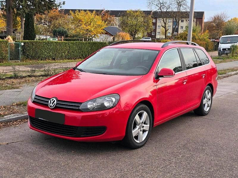 Rot Gebraucht 2012 VW Golf VI Kombi | 3.850 € (Superpreis) - Bild 1/4