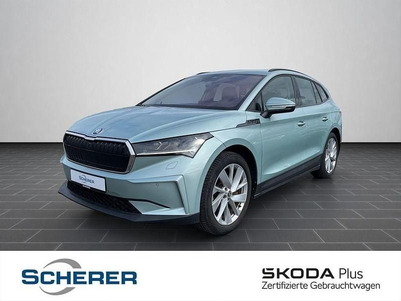 Arctic silber metallic (metallic) Gebraucht 2021 Skoda Enyaq iV Loft SUV | 24.980 € (Superpreis) - Bild 1/4