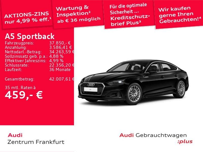 Brillantschwarz/brillantschwar Gebraucht 2024 Audi A5 Limousine | 37.850 € (Superpreis) - Bild 1/3