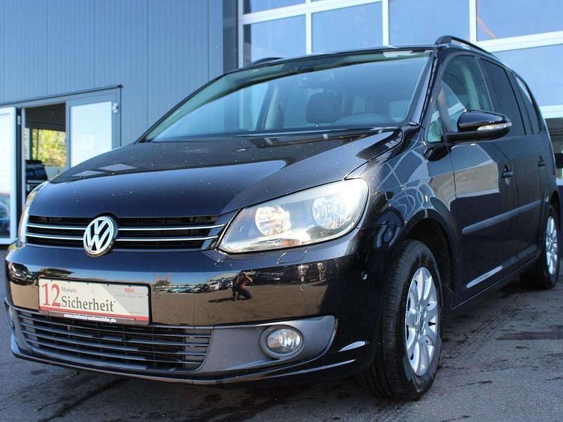Gebraucht VW Touran Trendline 105 PS (77 kW) 2011 Schwarz Van / Kleinbus