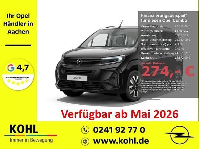 Neu Opel Combo 131 PS (96 kW) 2026 Metallic) (schwarz Van / Kleinbus