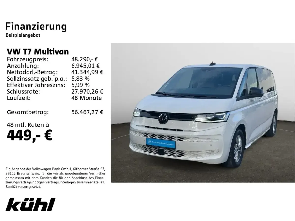 Usata VW T7 150 CV (110 kW) 2024 Furgone