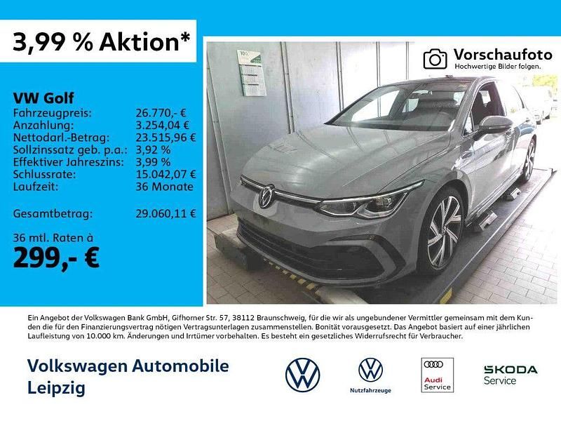Grau Gebraucht 2022 VW Golf VIII R-line Limousine | 26.770 € (Fairer Preis) - Bild 1/3