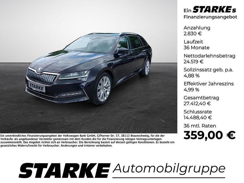 Schwarzmagic perleffekt Gebraucht 2021 Skoda Superb Style Kombi | 27.349 € (Fairer Preis) - Bild 1/4