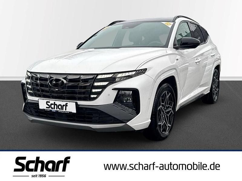 Weiss Gebraucht 2022 Hyundai Tucson N Line SUV | 34.190 € (Teuer) - Bild 1/4