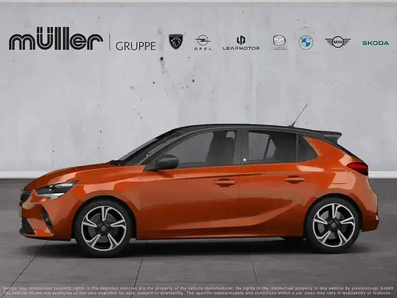 Usata Opel Corsa-e Edition 100 kW (136 CV) 2022 Arancione Utilitaria