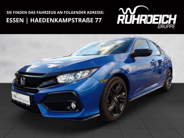 Brilliant sporty blue m. Gebraucht 2019 Honda Civic Dynamic Limousine | 15.990 € (Guter Preis) - Bild 1/4