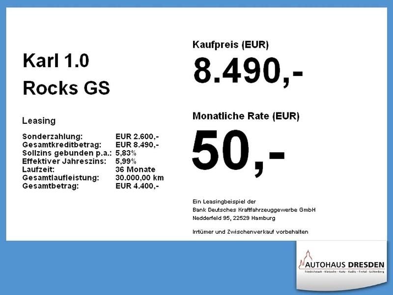 Gebraucht Opel Karl Rocks 73 PS (53 kW) 2018 Lava rot Kleinwagen