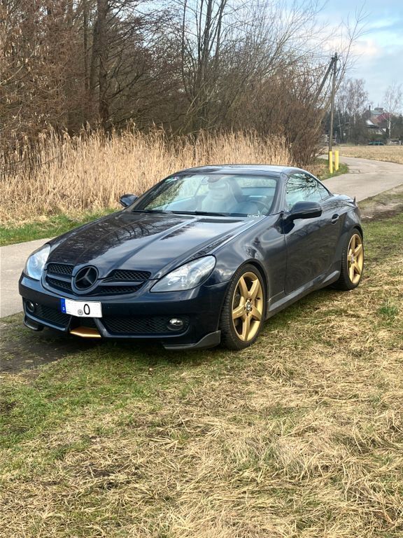 Blau Gebraucht 2008 Mercedes SLK200 AMG Cabrio | 12.900 € (Teuer) - Bild 1/4