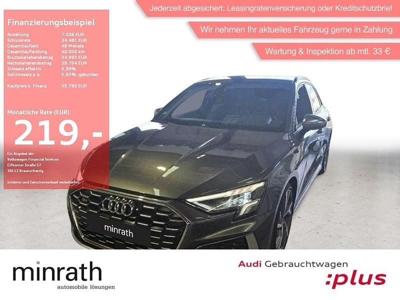 Daytonagrau perleffekt Gebraucht 2022 Audi S3 Ambiente Limousine | 35.780 € (Guter Preis) - Bild 1/4