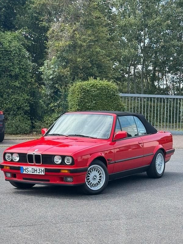 Rot Gebraucht 1990 BMW 320 Cabriolet Cabrio | 21.490 € - Bild 1/4