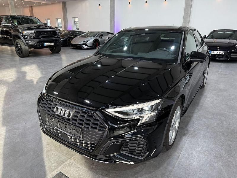 Schwarz Gebraucht 2021 Audi A3 Sportback e-tron S-Line Kleinwagen | 25.300 € (Fairer Preis) - Bild 1/4