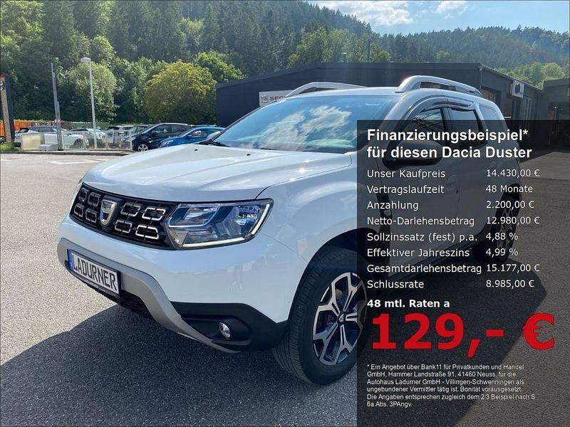 Weiß Gebraucht 2019 Dacia Duster Prestige SUV | 14.430 € (Etwas zu teuer) - Bild 1/4