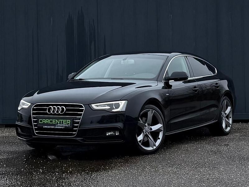 Schwarz Gebraucht 2017 Audi A5 Sportback S-Line Kleinwagen | 16.990 € (Superpreis) - Bild 1/4