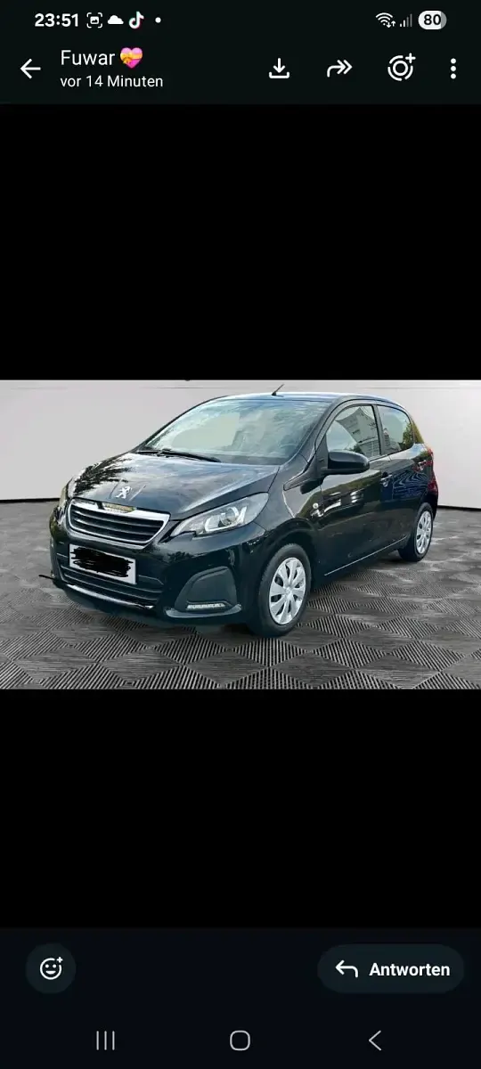 Gebraucht Peugeot 108 69 PS (50 kW) 2015 Schwarz Kleinwagen