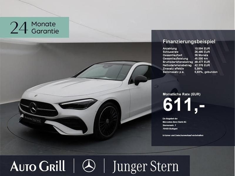 Designo opalithweiss bright Gebraucht 2024 Mercedes CLE220 AMG Coupé | 52.790 € (Guter Preis) - Bild 1/4