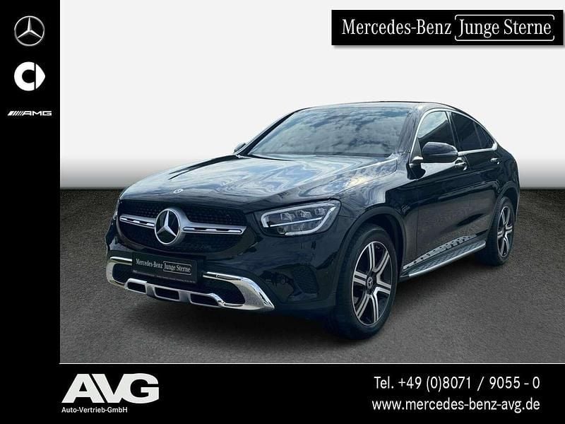 Lack obsidianschwarz Gebraucht 2022 Mercedes GLC400d Business Coupé | 51.800 € (Superpreis) - Bild 1/4