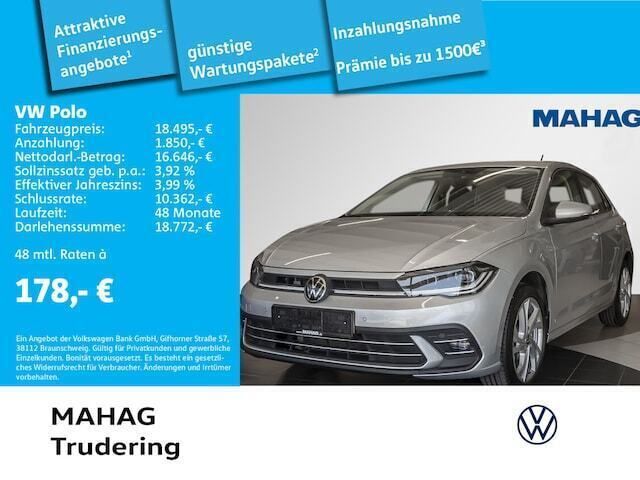 Silber Gebraucht 2022 VW Polo Style Limousine | 18.495 € (Fairer Preis) - Bild 1/2