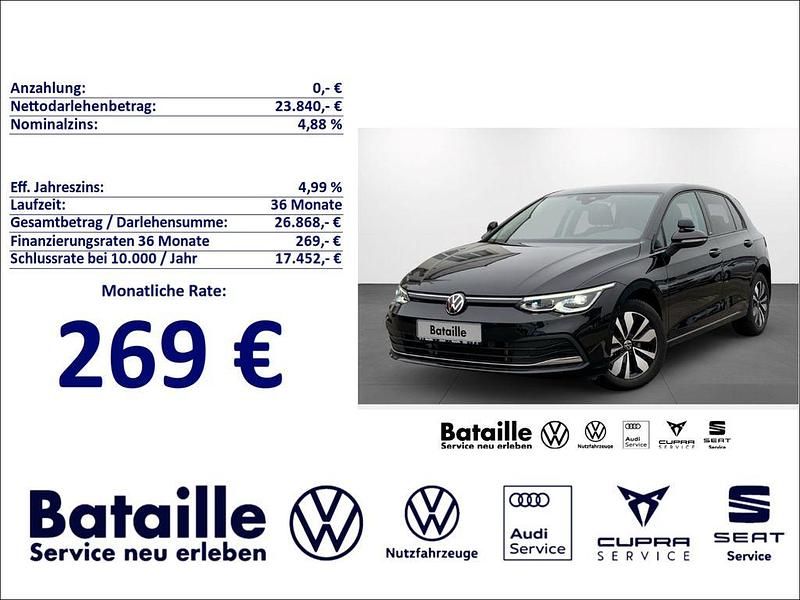 Gebraucht VW Golf VIII Move 116 PS (85 kW) 2023 Schwarz Limousine