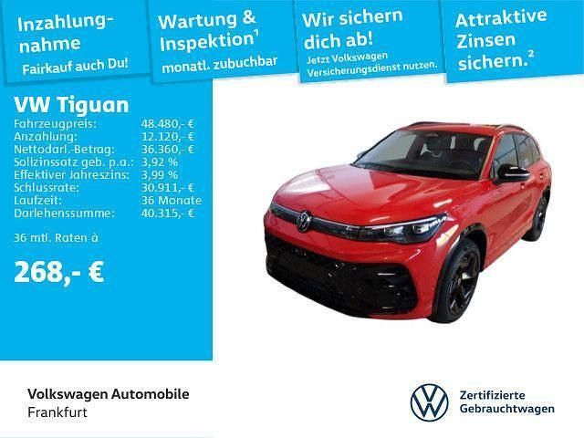 Persimmon red metallic/persimm Gebraucht 2024 VW Tiguan R-line SUV | 48.480 € (Superpreis) - Bild 1/4