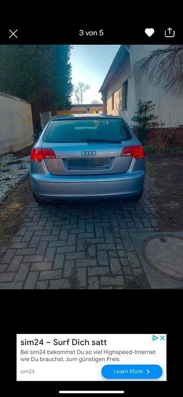 Grau Gebraucht 2006 Audi A3 Limousine | 1.900 € (Superpreis) - Bild 1/4