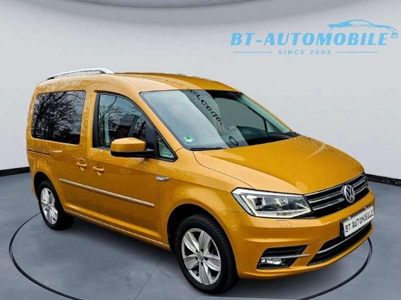 Sandstorm yellow metallic Gebraucht 2018 VW Caddy Highline Van / Kleinbus | 17.999 € (Fairer Preis) - Bild 1/4