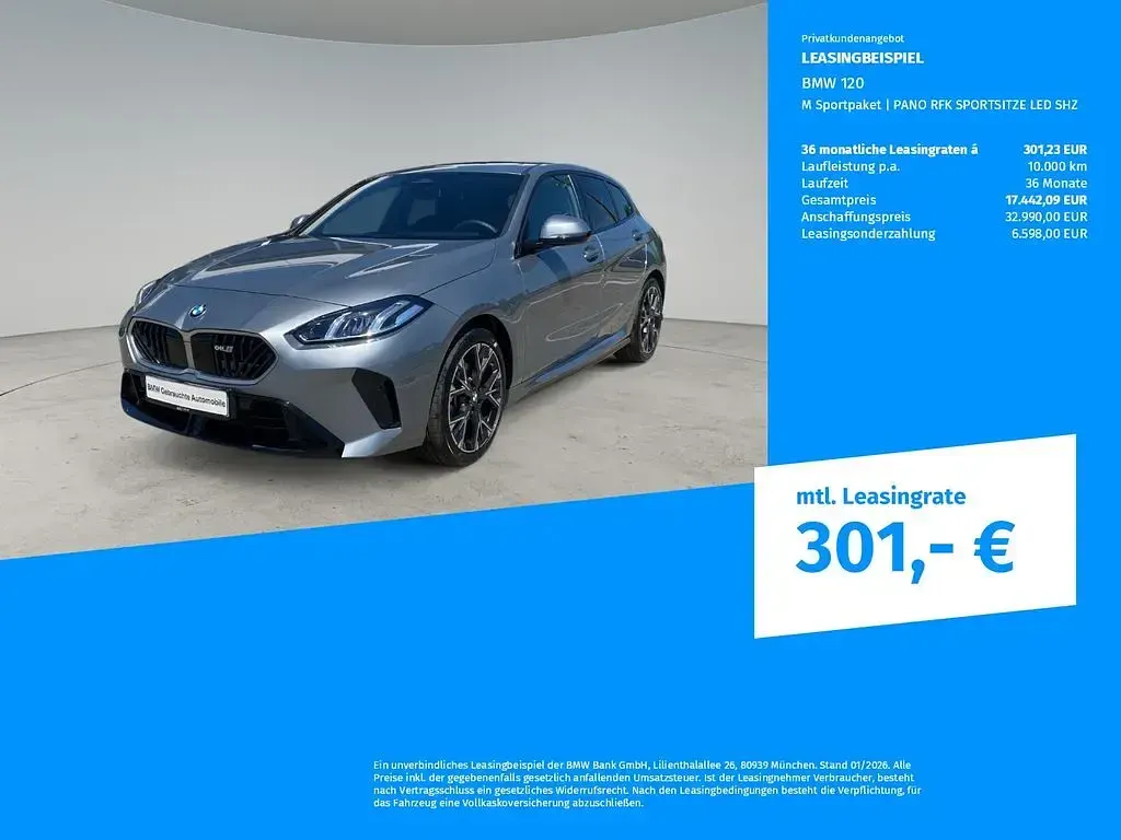 Gebraucht BMW 120 M Sport 170 PS (125 kW) 2026 Silber Kleinwagen