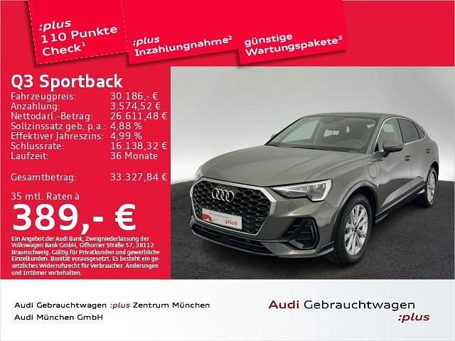 Grau Gebraucht 2022 Audi Q3 Sportback Ambiente SUV | 30.186 € (Superpreis) - Bild 1/2