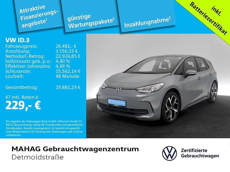 Gebraucht VW ID.3 Pro 150 kW (204 PS) 2023 Mondsteingrau/schwarz Kleinwagen