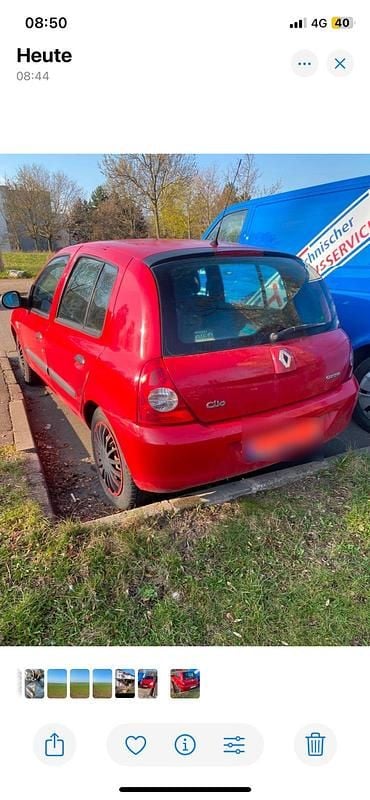 Gebraucht Renault Clio II 75 PS (55 kW) 2009 Rot Kleinwagen