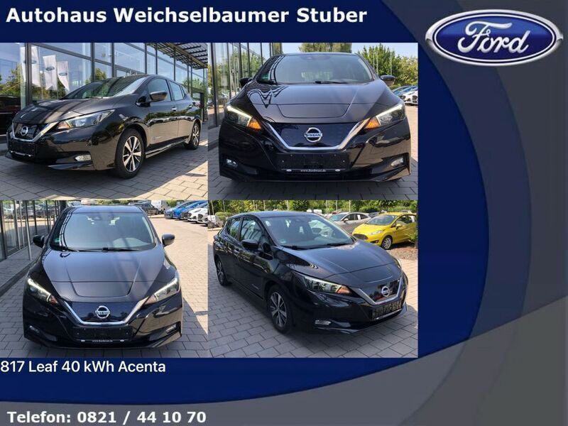 Schwarz Gebraucht 2018 Nissan Leaf Acenta Kleinwagen | 12.900 € (Fairer Preis) - Bild 1/4