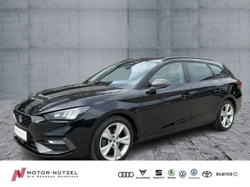 Mitternachtsschwarz Gebraucht 2022 Seat Leon ST FR-Line Kombi | 16.930 € (Guter Preis) - Bild 1/4