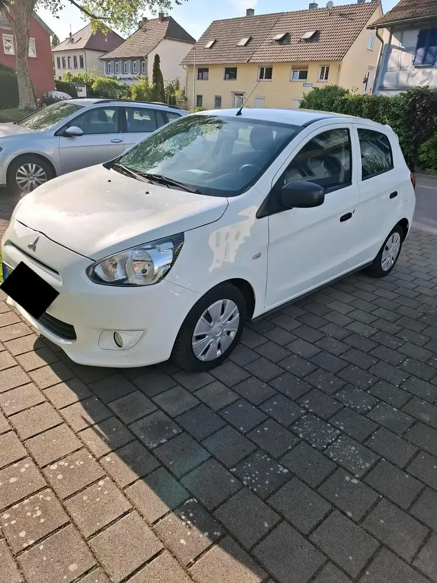 Gebraucht Mitsubishi Space Star 71 PS (52 kW) 2014 Weiß Van / Kleinbus