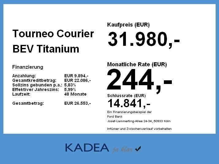 Gebraucht Ford Tourneo Courier Titanium 100 kW (136 PS) 2025 Cactus gray Van / Kleinbus