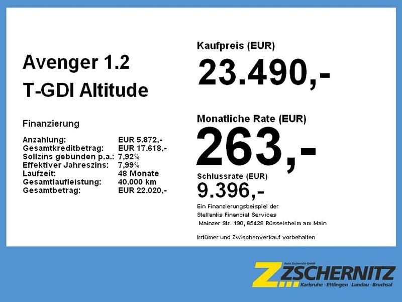 Gebraucht Jeep Avenger Altitude 101 PS (74 kW) 2023 Stone grey metallic clear coat SUV