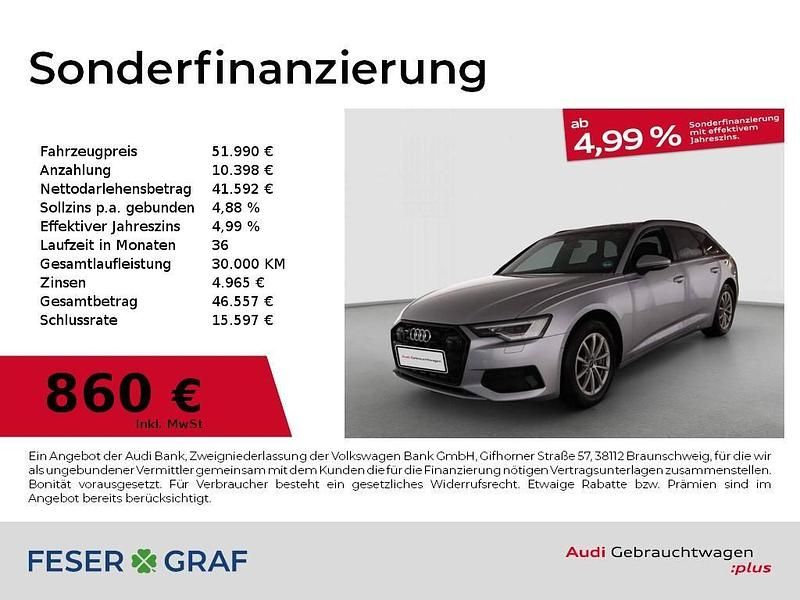 Gebraucht Audi A6 Advanced Plus 245 PS (180 kW) 2025 Florettsilber metallic Kombi