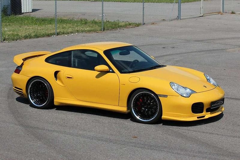 Speedgelb Gebraucht 2002 Porsche 996 Turbo Basis Coupé | 85.996 € - Bild 1/4