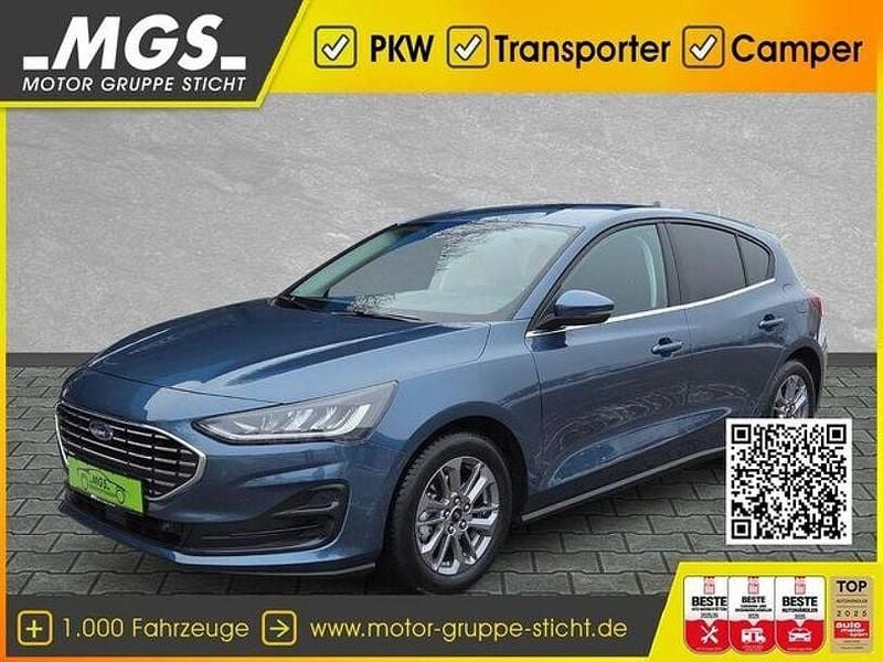 Chrome blue metallic Gebraucht 2024 Ford Focus Titanium Limousine | 20.790 € (Guter Preis) - Bild 1/4