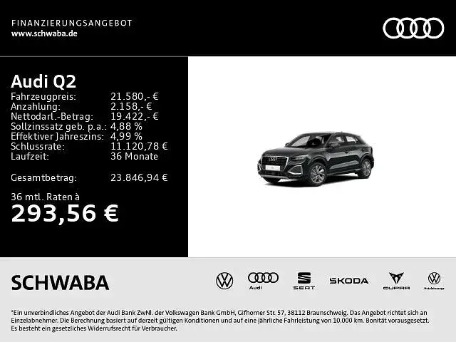 Brugt Audi Q2 Advanced Plus 116 HK (85 kW) 2022 Grå SUV