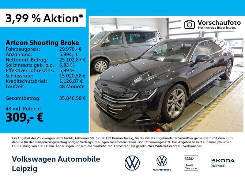 Schwarz Gebraucht 2021 VW Arteon R-line Limousine | 29.970 € (Superpreis) - Bild 1/3