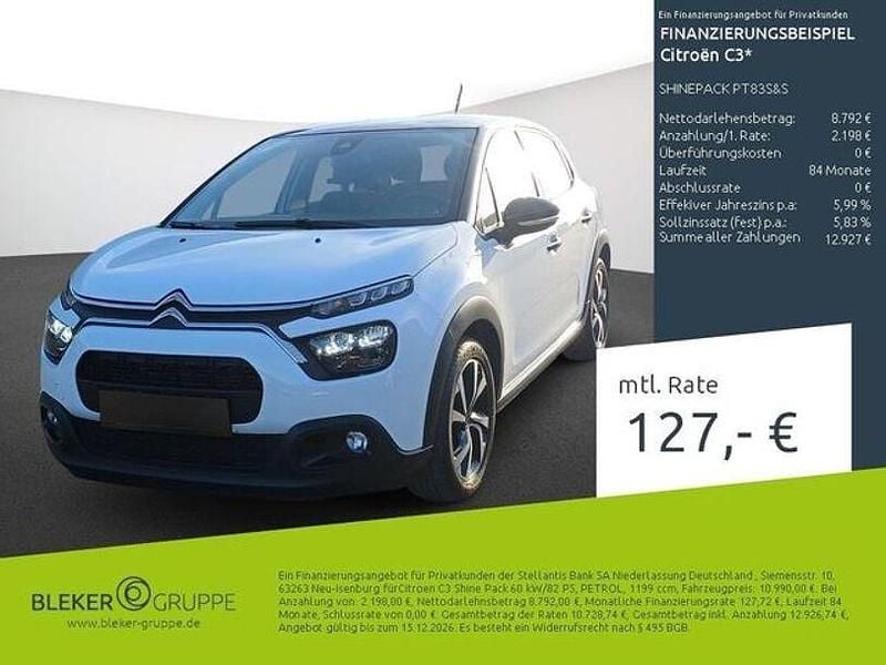 Lack weiss banquise/deckende lackierung Gebraucht 2022 Citroën C3 Shine Limousine | 10.990 € (Guter Preis) - Bild 1/3
