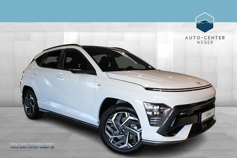 Atlas white Gebraucht 2023 Hyundai Kona N Line SUV | 31.990 € (Fairer Preis) - Bild 1/4