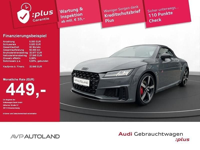 Nanograu Gebraucht 2019 Audi TT Roadster S-Line Cabrio | 31.949 € (Fairer Preis) - Bild 1/4