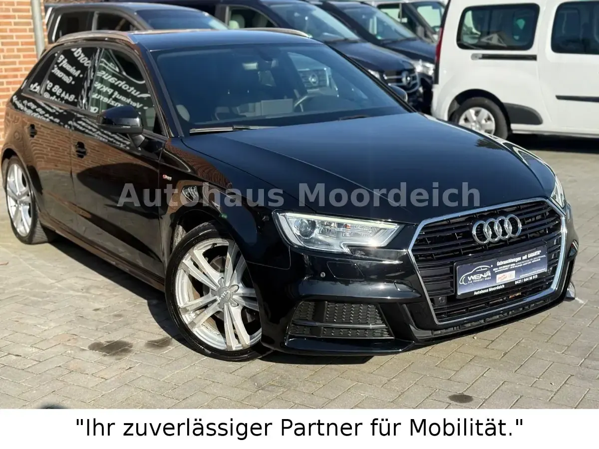 Używany Audi A3 S-line plus 150 KM (110 kW) 2019 Czarny Sedan/Limuzyna