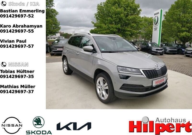 Steelgrau Gebraucht 2017 Skoda Karoq Style SUV | 21.440 € (Etwas zu teuer) - Bild 1/4