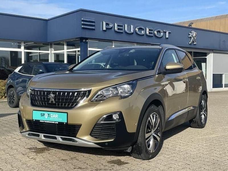 Pyrite beige metallic (metallic) Gebraucht 2018 Peugeot 3008 Allure SUV | 15.950 € (Fairer Preis) - Bild 1/4