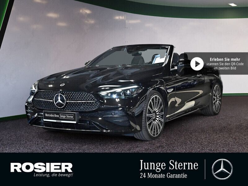 Schwarz / obsidianschwarz Gebraucht 2024 Mercedes CLE220 Advanced Plus Cabrio | 62.604 € - Bild 1/4